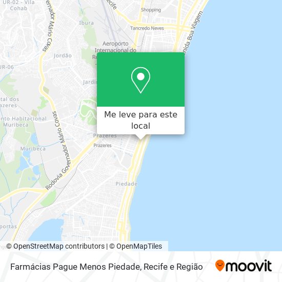 Farmácias Pague Menos Piedade mapa