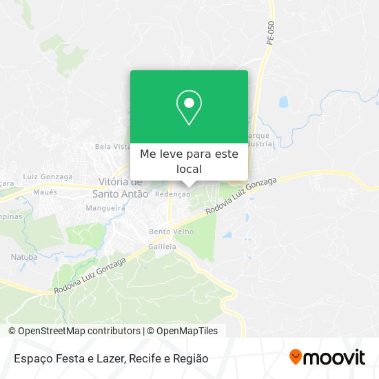 Espaço Festa e Lazer mapa