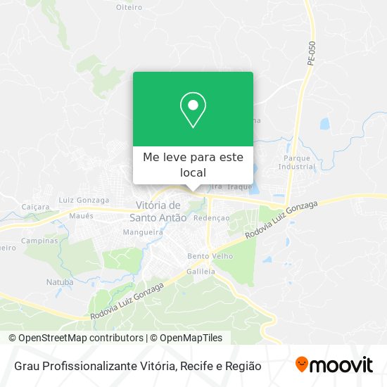 Grau Profissionalizante Vitória mapa