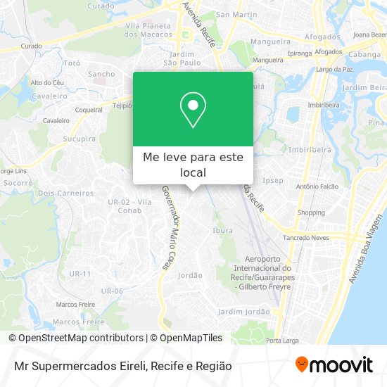Mr Supermercados Eireli mapa