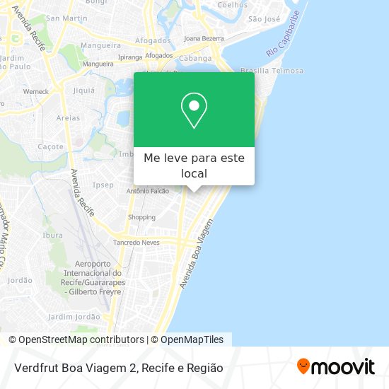 Verdfrut Boa Viagem 2 mapa