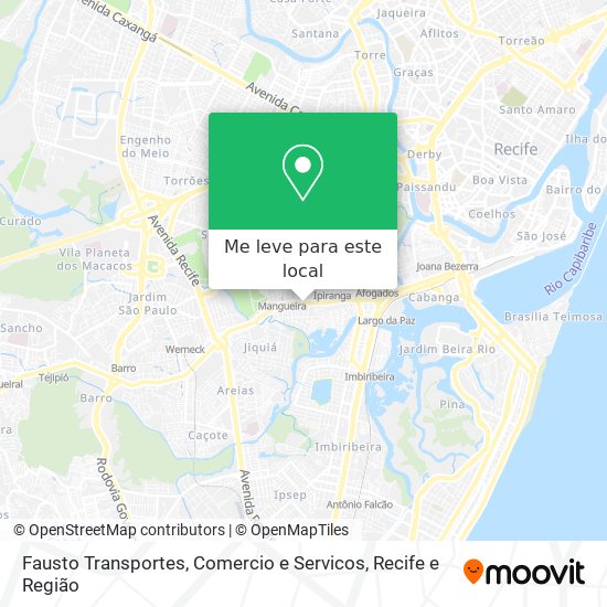 Fausto Transportes, Comercio e Servicos mapa