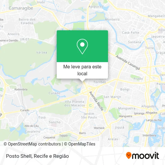 Posto Shell mapa