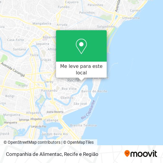 Companhia de Alimentac mapa