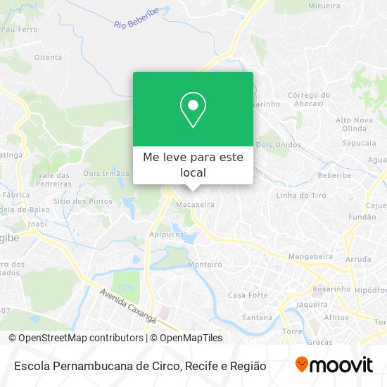 Escola Pernambucana de Circo mapa