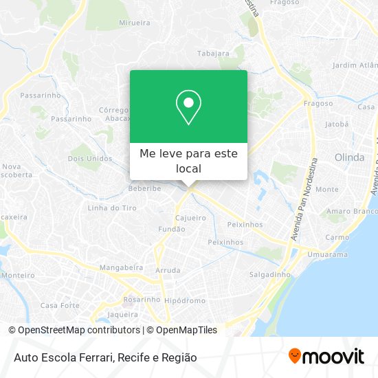 Auto Escola Ferrari mapa