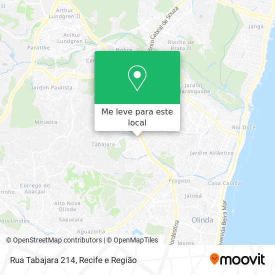 Rua Tabajara 214 mapa