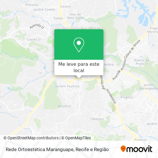 Rede Ortoestética Maranguape mapa