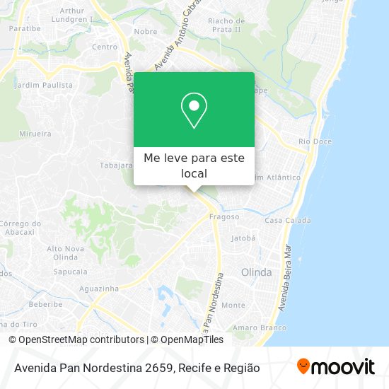 Avenida Pan Nordestina 2659 mapa