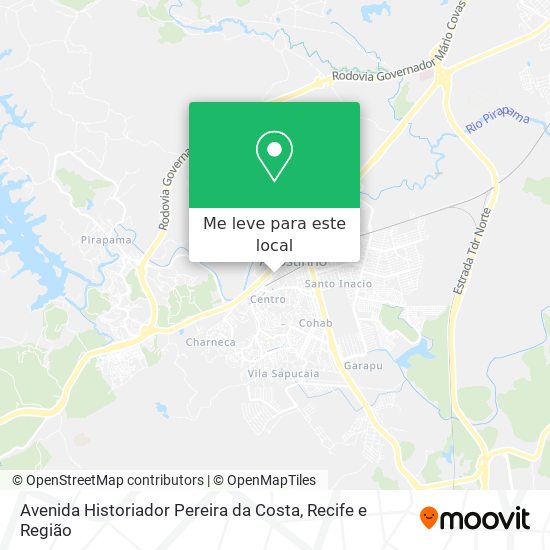 Avenida Historiador Pereira da Costa mapa