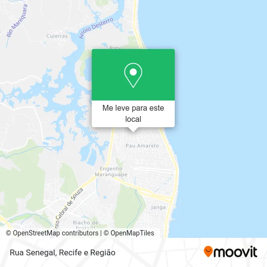Rua Senegal mapa