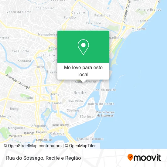Rua do Sossego mapa