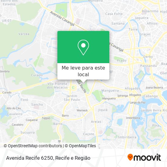 Avenida Recife 6250 mapa