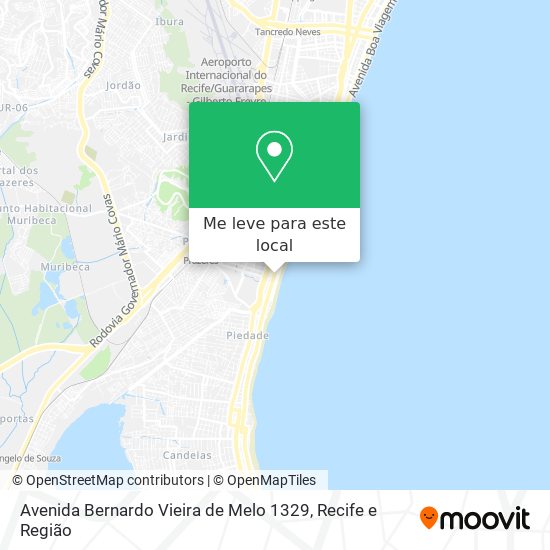 Avenida Bernardo Vieira de Melo 1329 mapa