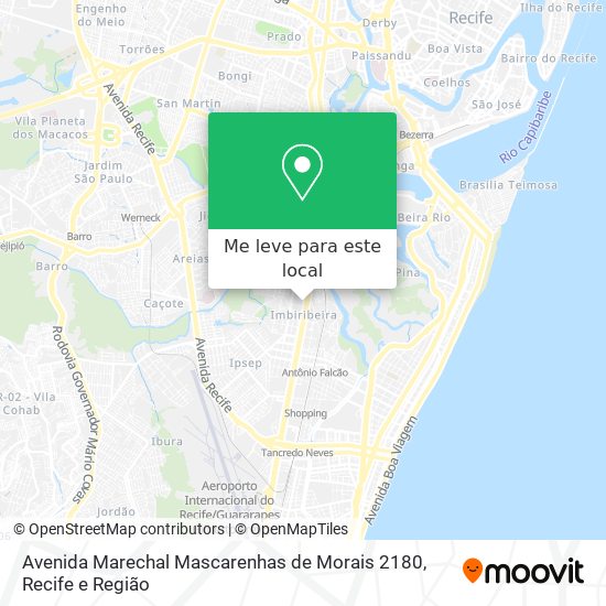 Avenida Marechal Mascarenhas de Morais 2180 mapa