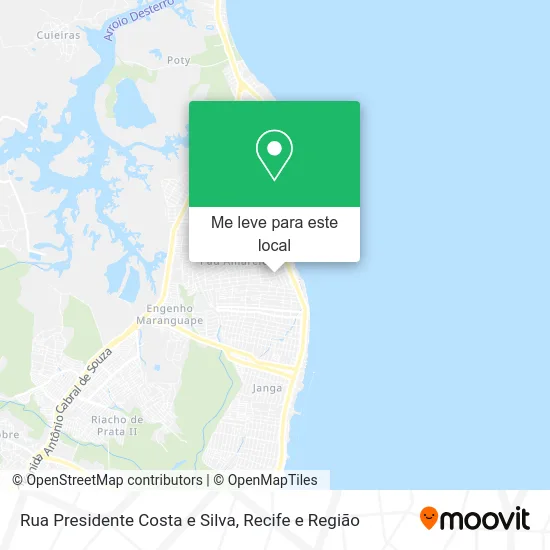 Rua Presidente Costa e Silva mapa