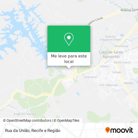 Rua da União mapa