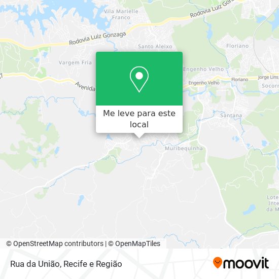Rua da União mapa