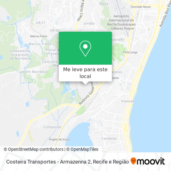 Costeira Transportes - Armazenna 2 mapa