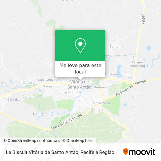 Le Biscuit Vitória de Santo Antão mapa
