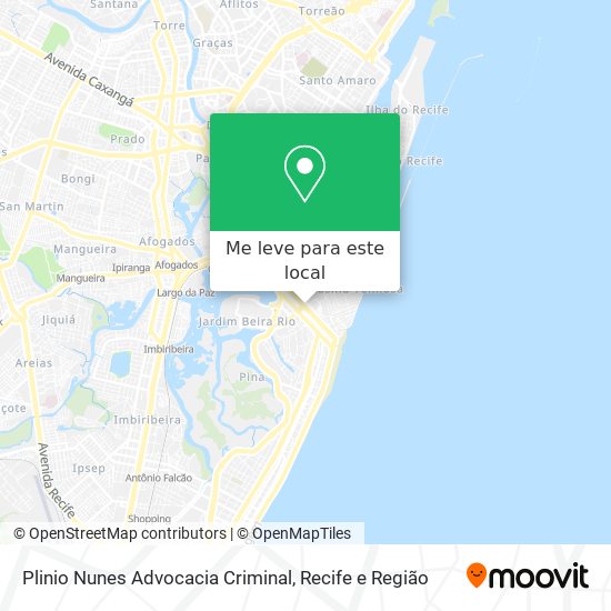 Plinio Nunes Advocacia Criminal mapa