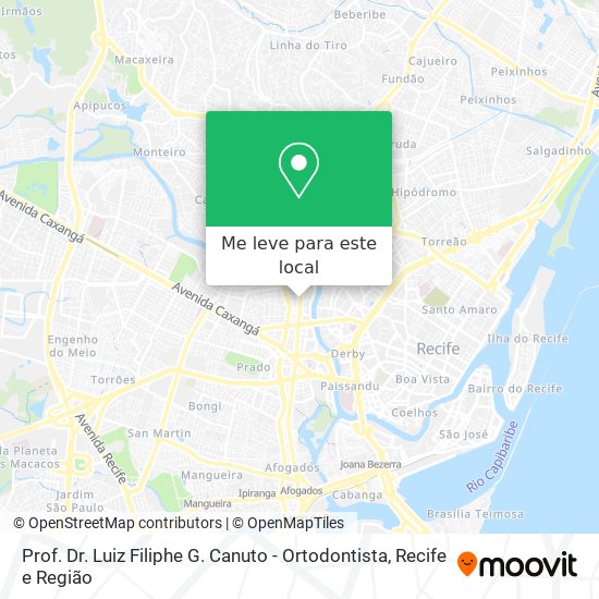 Prof. Dr. Luiz Filiphe G. Canuto - Ortodontista mapa