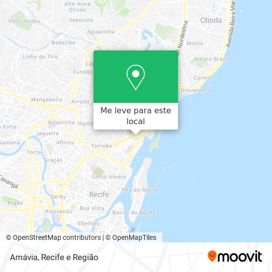 Amávia mapa