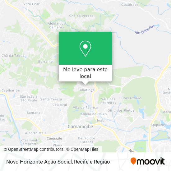 Novo Horizonte Ação Social mapa