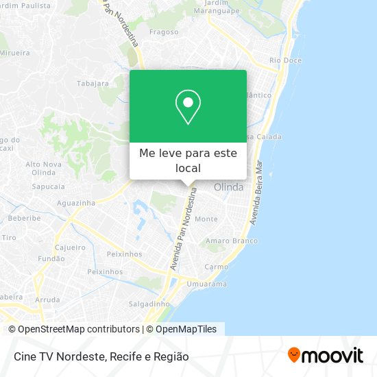 Cine TV Nordeste mapa