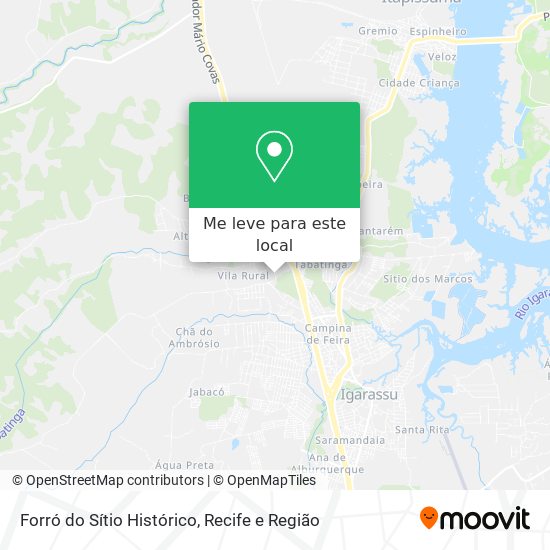 Forró do Sítio Histórico mapa
