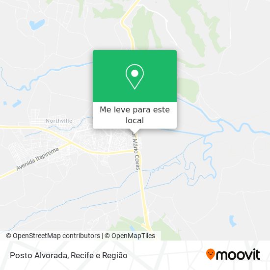 Posto Alvorada mapa