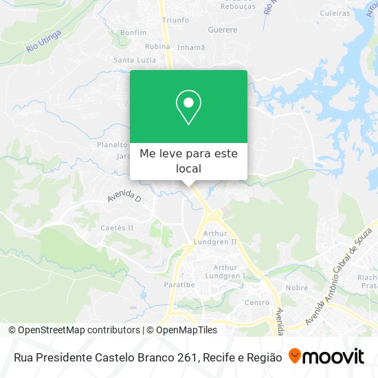 Rua Presidente Castelo Branco 261 mapa