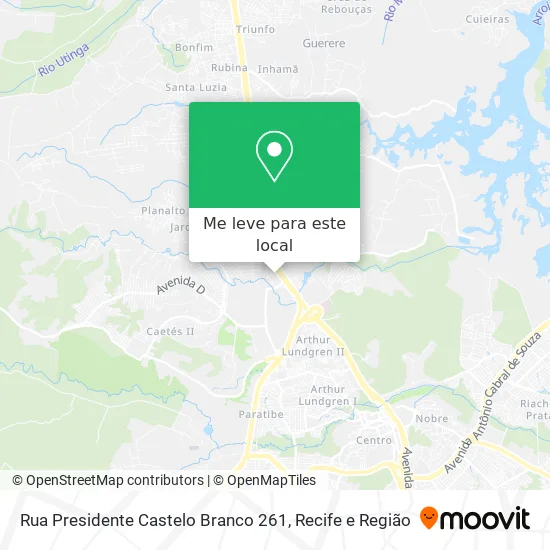 Rua Presidente Castelo Branco 261 mapa