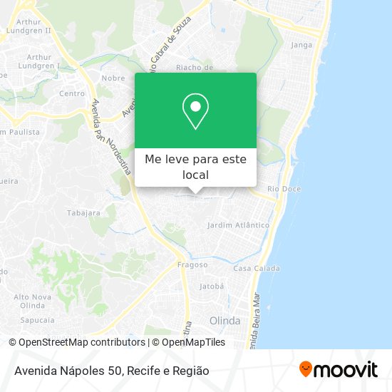 Avenida Nápoles 50 mapa