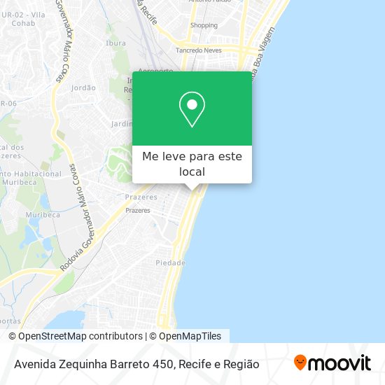 Avenida Zequinha Barreto 450 mapa