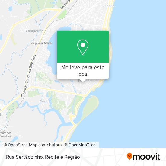 Rua Sertãozinho mapa