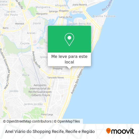 Anel Viário do Shopping Recife mapa