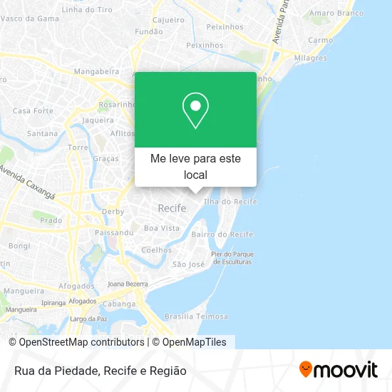 Rua da Piedade mapa