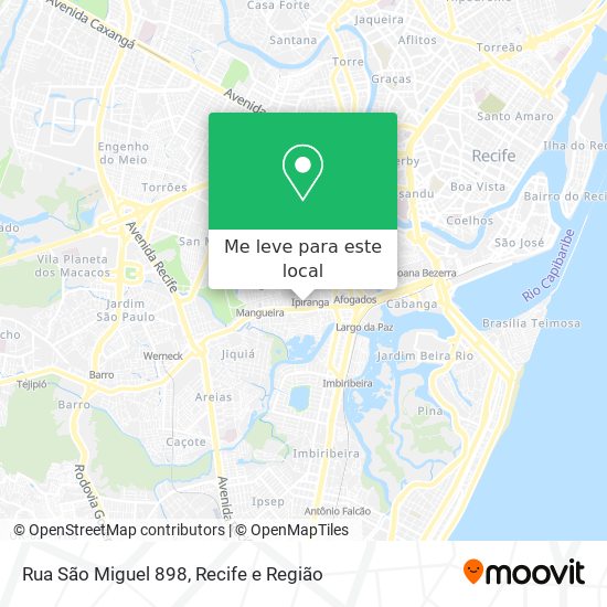Rua São Miguel 898 mapa