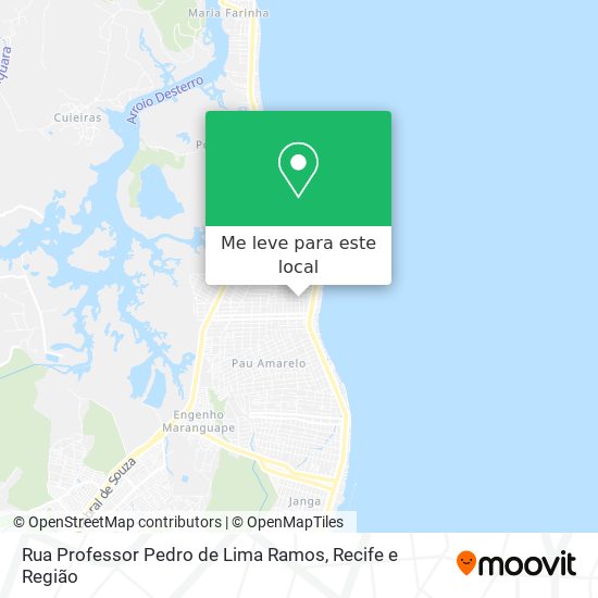 Rua Professor Pedro de Lima Ramos mapa