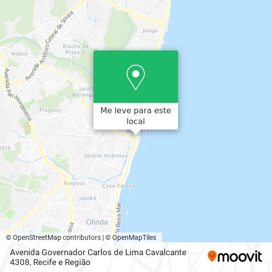 Avenida Governador Carlos de Lima Cavalcante 4308 mapa