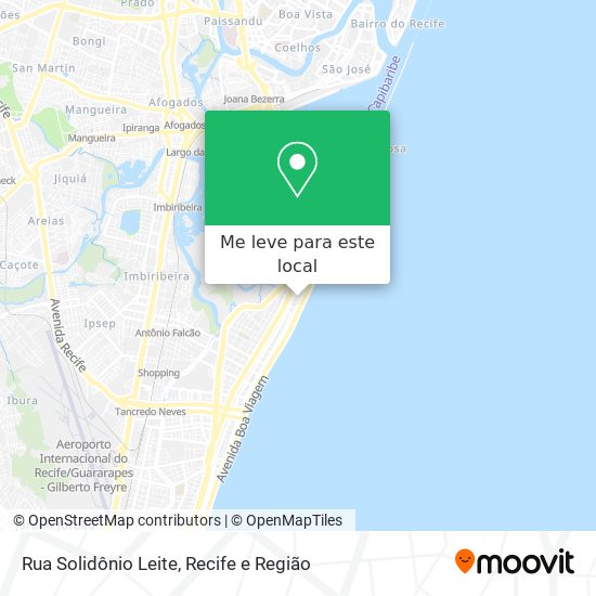 Rua Solidônio Leite mapa