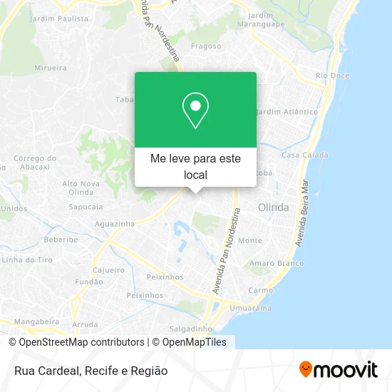 Rua Cardeal mapa