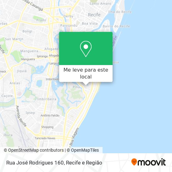 Rua José Rodrigues 160 mapa
