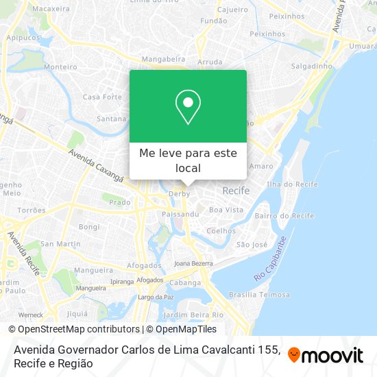 Avenida Governador Carlos de Lima Cavalcanti 155 mapa