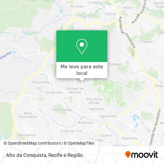 Alto da Conquista mapa