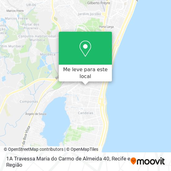 1A Travessa Maria do Carmo de Almeida 40 mapa