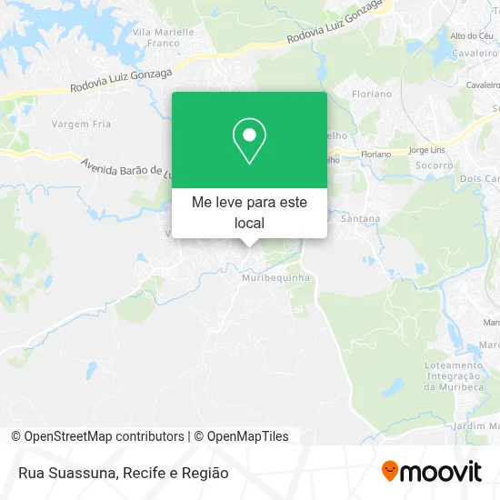 Rua Suassuna mapa