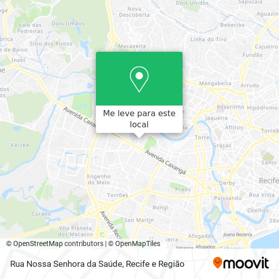 Rua Nossa Senhora da Saúde mapa