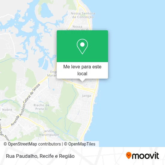 Rua Paudalho mapa